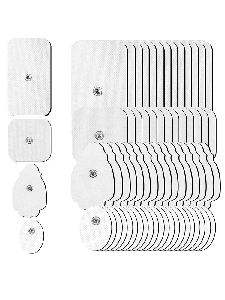 Premium Self-Adhesive Electrode Pads – Reusable Conductive Gel Pads for EMS & TENS Electric Massagers (3.5mm Connector)