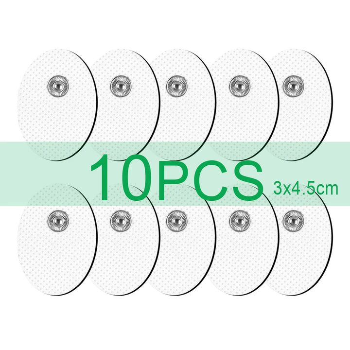 Premium Self-Adhesive Electrode Pads – Reusable Conductive Gel Pads for EMS & TENS Electric Massagers (3.5mm Connector)