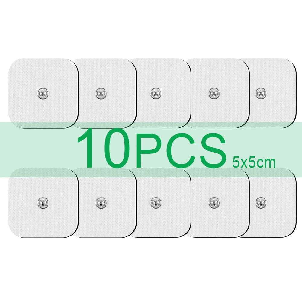 Premium Self-Adhesive Electrode Pads – Reusable Conductive Gel Pads for EMS & TENS Electric Massagers (3.5mm Connector)