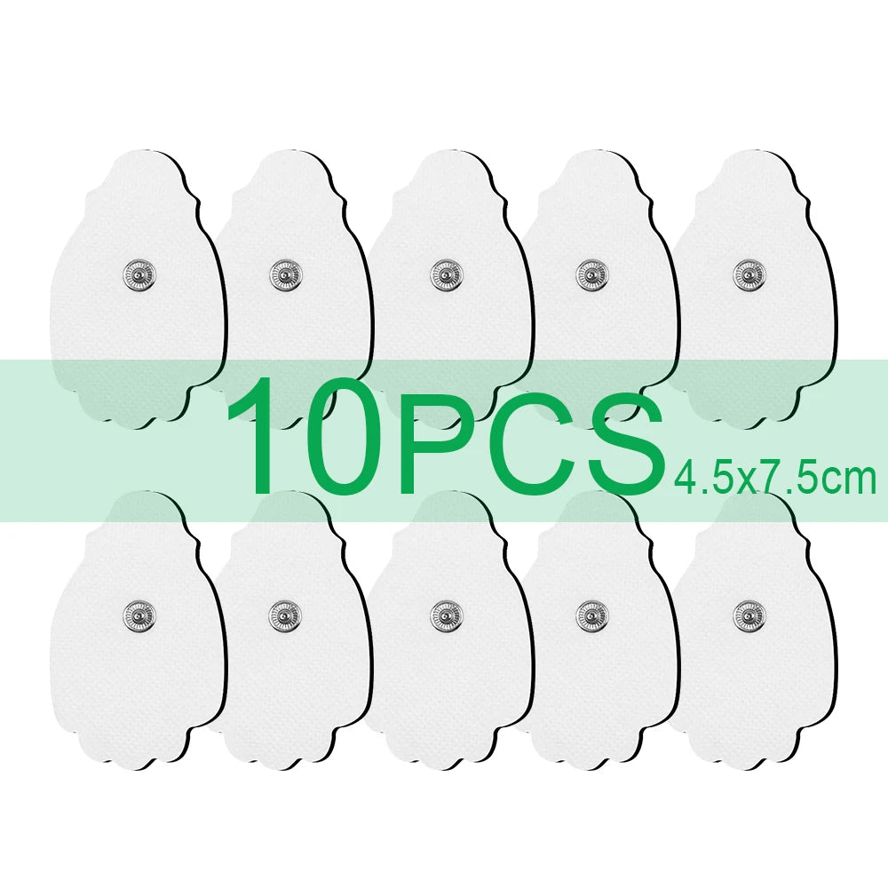 Premium Self-Adhesive Electrode Pads – Reusable Conductive Gel Pads for EMS & TENS Electric Massagers (3.5mm Connector)