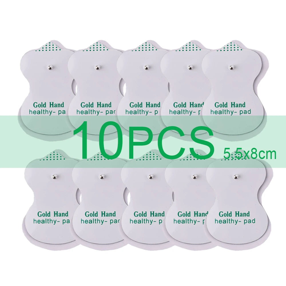Premium Self-Adhesive Electrode Pads – Reusable Conductive Gel Pads for EMS & TENS Electric Massagers (3.5mm Connector)