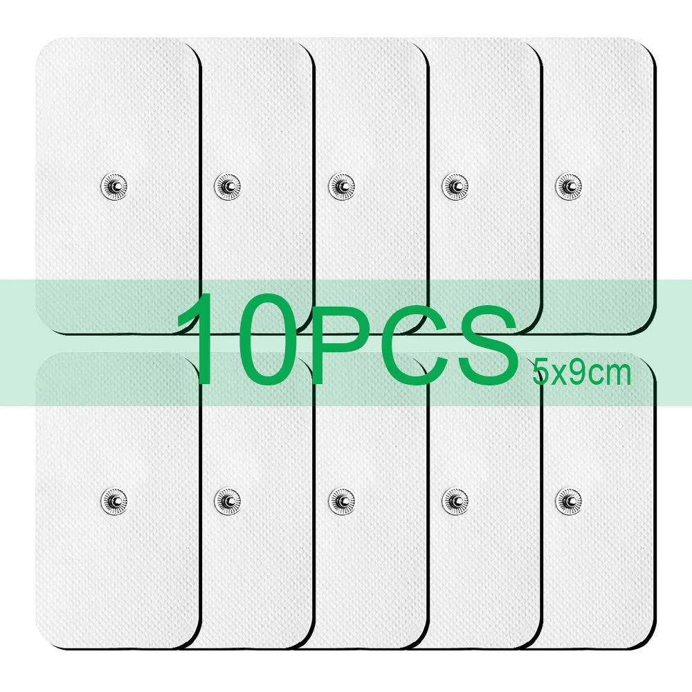 Premium Self-Adhesive Electrode Pads – Reusable Conductive Gel Pads for EMS & TENS Electric Massagers (3.5mm Connector)