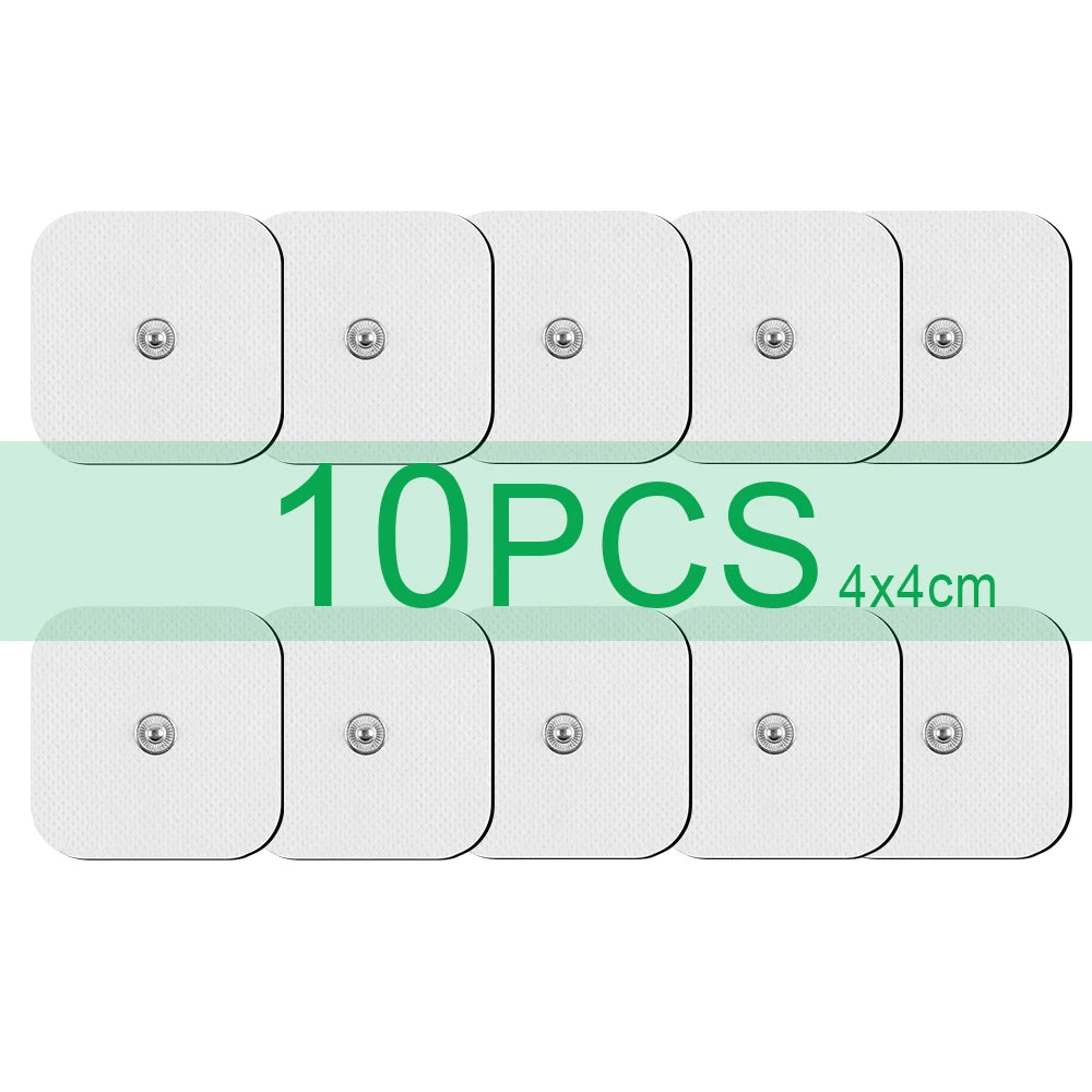 Premium Self-Adhesive Electrode Pads – Reusable Conductive Gel Pads for EMS & TENS Electric Massagers (3.5mm Connector)