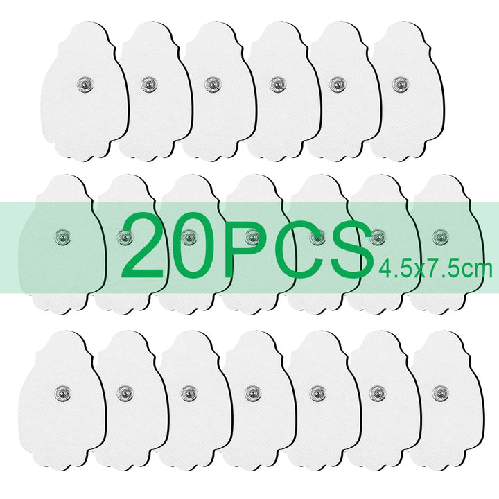 Premium Self-Adhesive Electrode Pads – Reusable Conductive Gel Pads for EMS & TENS Electric Massagers (3.5mm Connector)