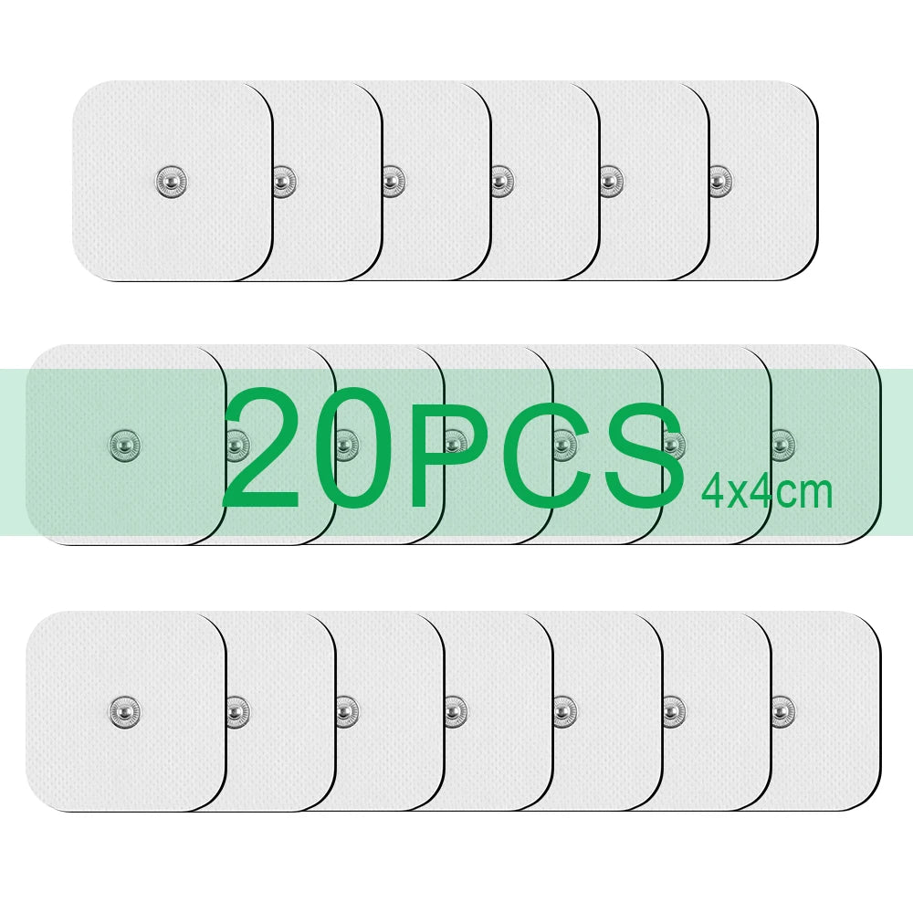 Premium Self-Adhesive Electrode Pads – Reusable Conductive Gel Pads for EMS & TENS Electric Massagers (3.5mm Connector)