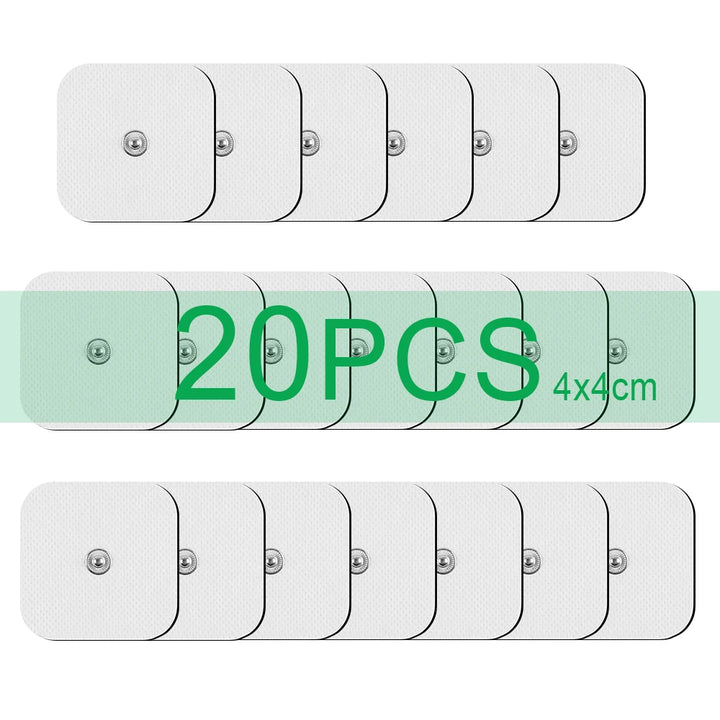 Premium Self-Adhesive Electrode Pads – Reusable Conductive Gel Pads for EMS & TENS Electric Massagers (3.5mm Connector)