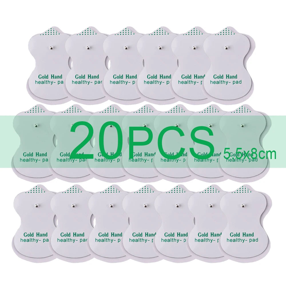 Premium Self-Adhesive Electrode Pads – Reusable Conductive Gel Pads for EMS & TENS Electric Massagers (3.5mm Connector)