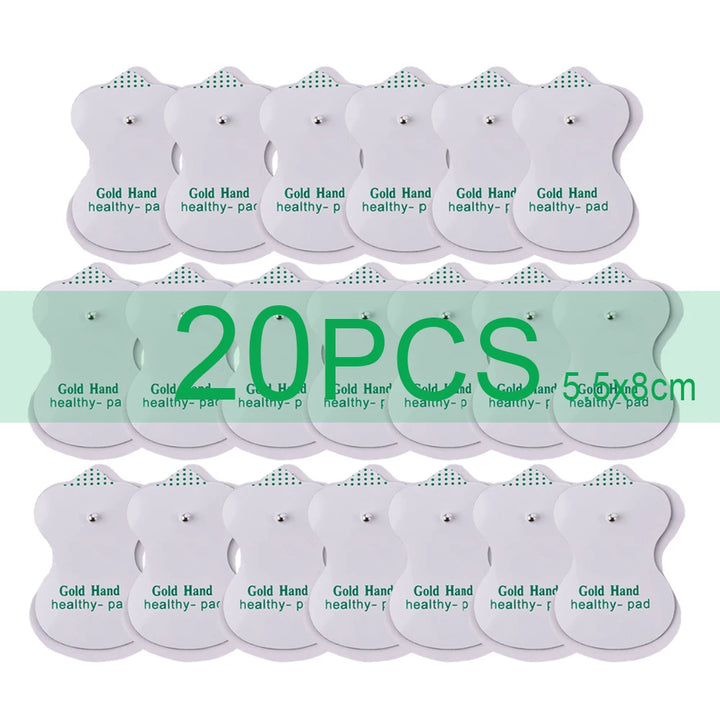 Premium Self-Adhesive Electrode Pads – Reusable Conductive Gel Pads for EMS & TENS Electric Massagers (3.5mm Connector)