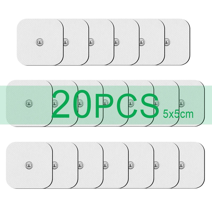 Premium Self-Adhesive Electrode Pads – Reusable Conductive Gel Pads for EMS & TENS Electric Massagers (3.5mm Connector)