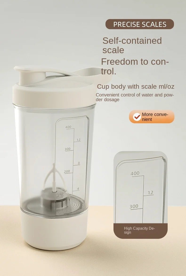 Premium Self-Stirring Shaker Cup – USB Rechargeable Automatic Mixing Cup for Protein Shakes, Drinks and Meal Prep