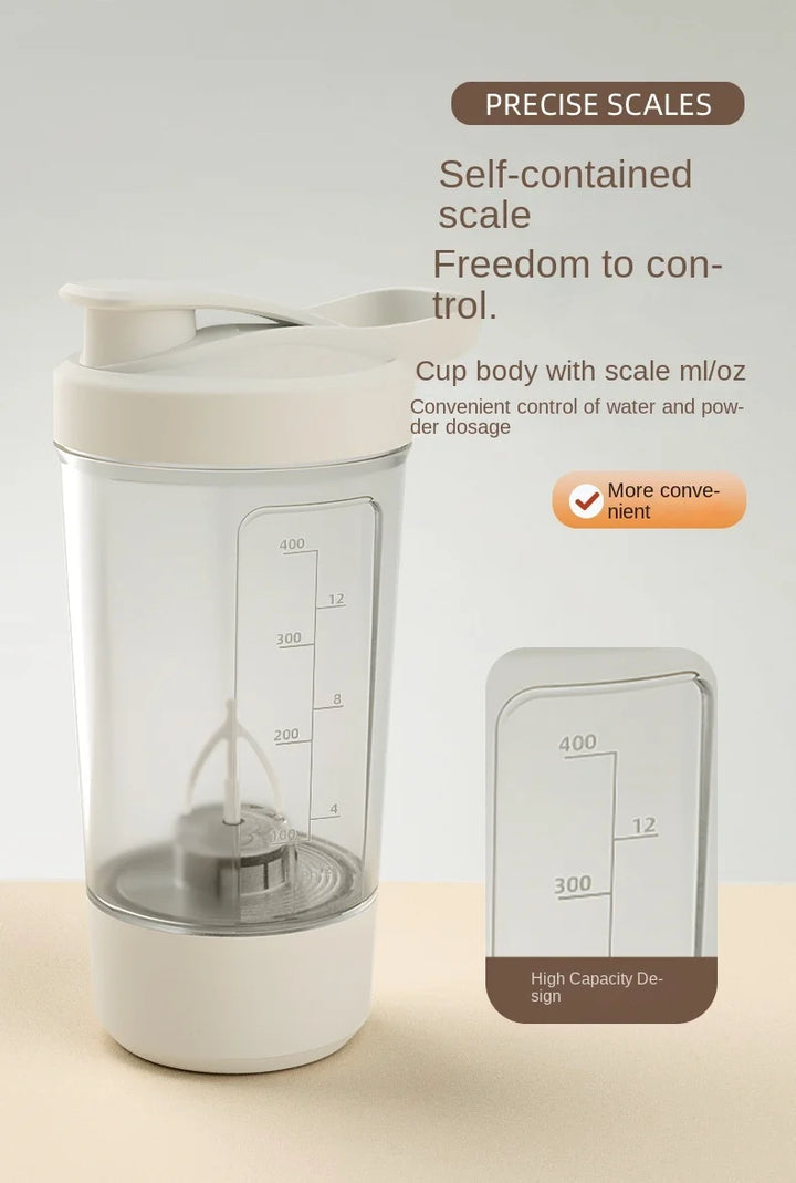 Premium Self-Stirring Shaker Cup – USB Rechargeable Automatic Mixing Cup for Protein Shakes, Drinks and Meal Prep