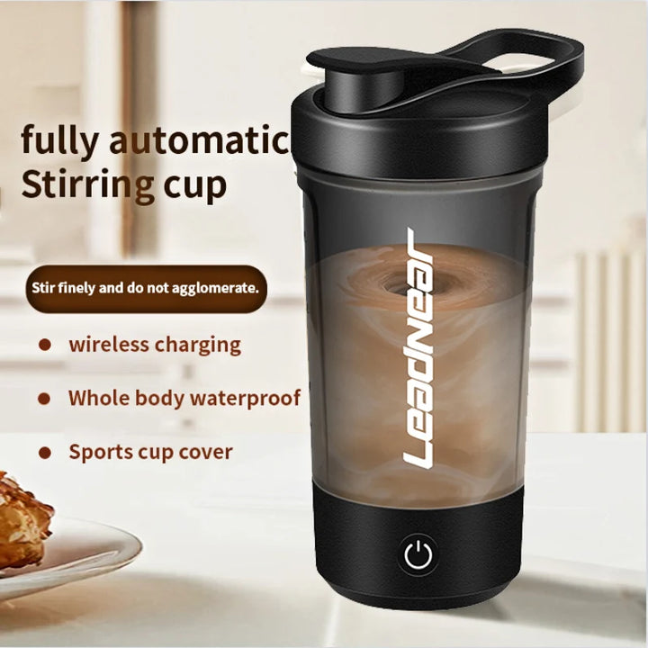 Premium Self-Stirring Shaker Cup – USB Rechargeable Automatic Mixing Cup for Protein Shakes, Drinks and Meal Prep