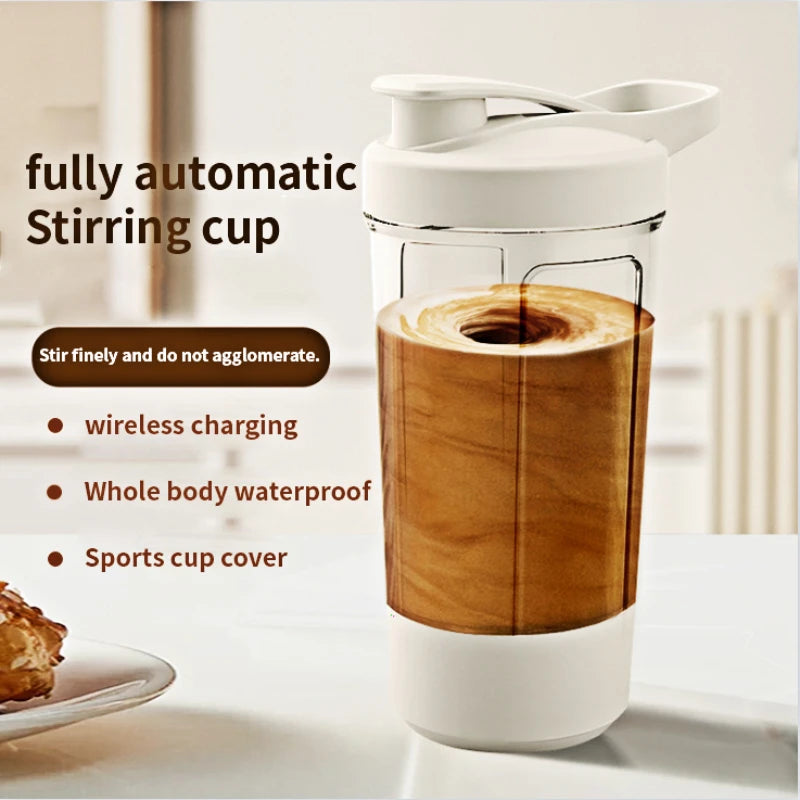 Premium Self-Stirring Shaker Cup – USB Rechargeable Automatic Mixing Cup for Protein Shakes, Drinks and Meal Prep