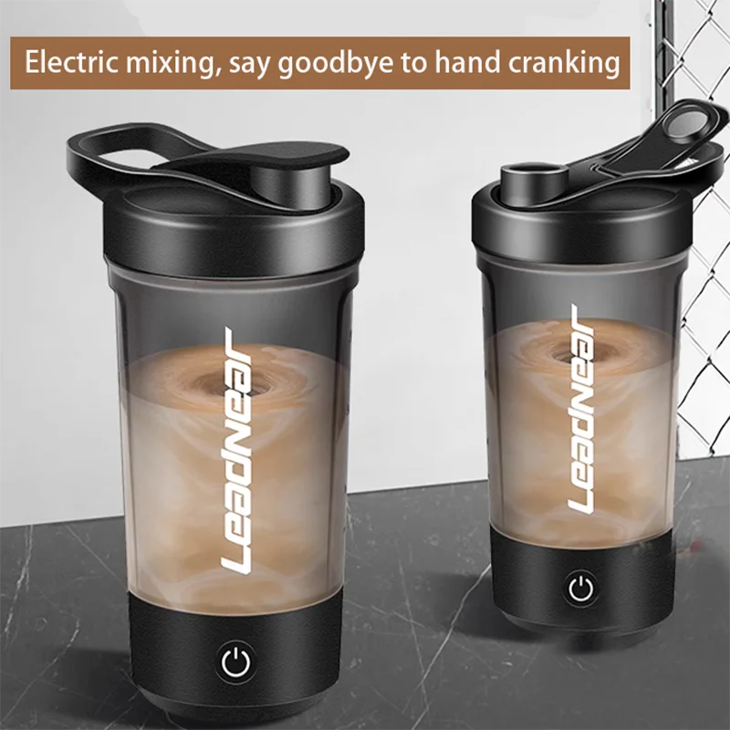 Premium Self-Stirring Shaker Cup – USB Rechargeable Automatic Mixing Cup for Protein Shakes, Drinks and Meal Prep