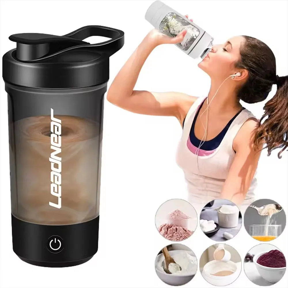 Premium Self-Stirring Shaker Cup – USB Rechargeable Automatic Mixing Cup for Protein Shakes, Drinks and Meal Prep