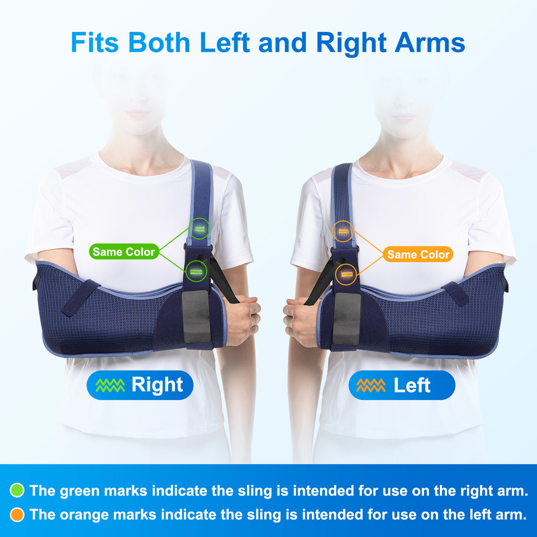 Premium Shoulder Abduction Sling Support with Pillow for Injury Recovery, Medical Immobilizer, Ventilated Mesh, Universal Fit, Includes Grip Ball for Therapy