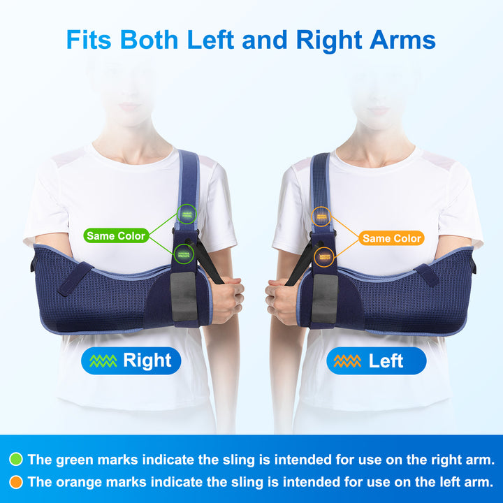 Premium Shoulder Abduction Sling Support with Pillow for Injury Recovery, Medical Immobilizer, Ventilated Mesh, Universal Fit, Includes Grip Ball for Therapy
