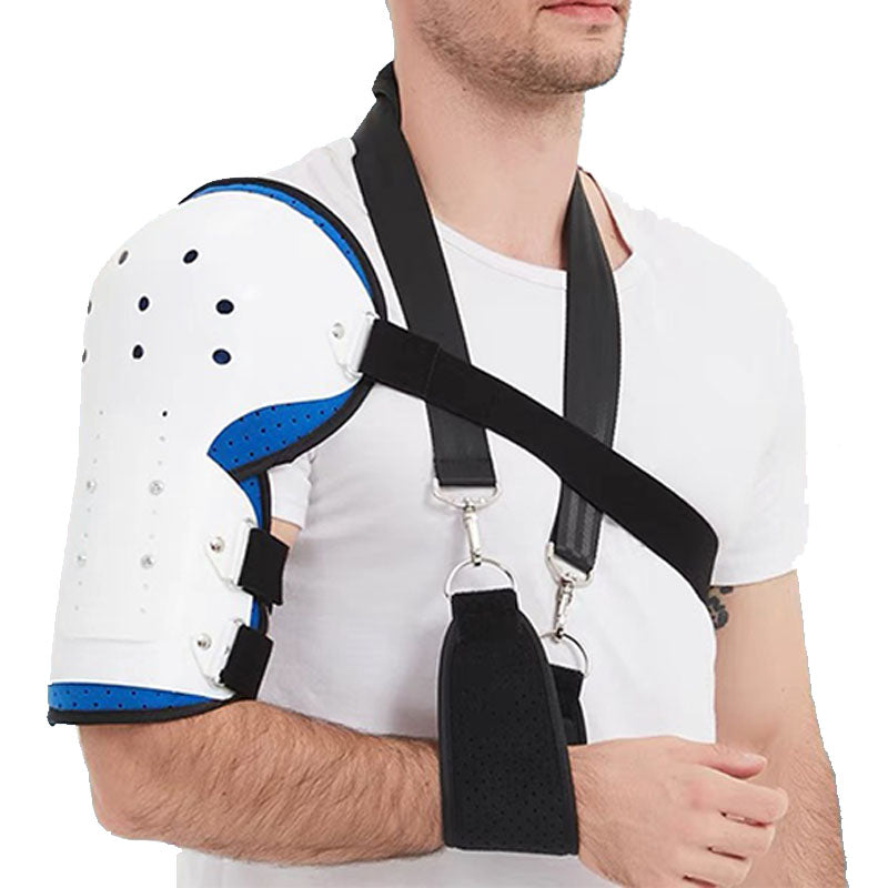 Premium Shoulder Support Brace for Rotator Cuff Injury and Arthritis – Breathable Arm Sling Immobilizer for Comfortable Sleeping, Lightweight Design with Storage Bag, Reversible for Left or Right Arm