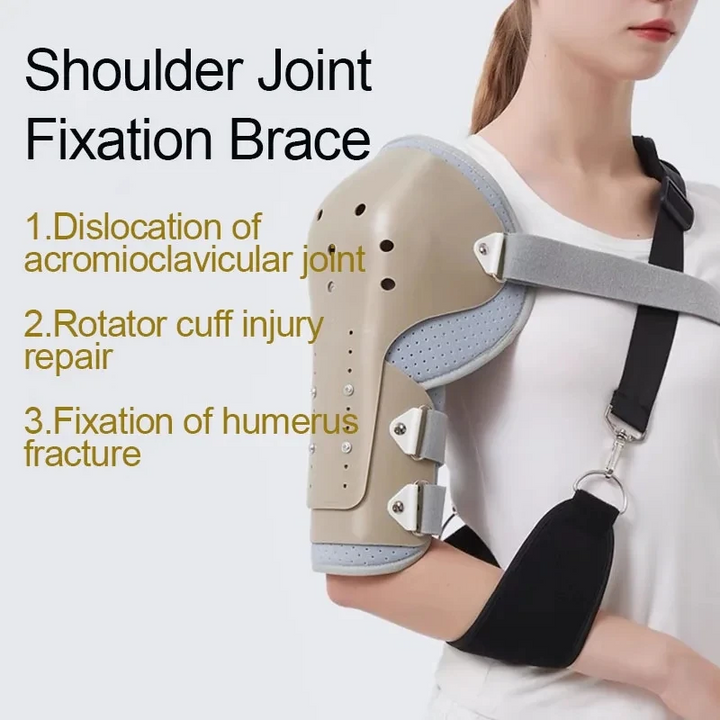 Premium Shoulder Support Brace for Rotator Cuff Injury and Arthritis – Breathable Arm Sling Immobilizer for Comfortable Sleeping, Lightweight Design with Storage Bag, Reversible for Left or Right Arm