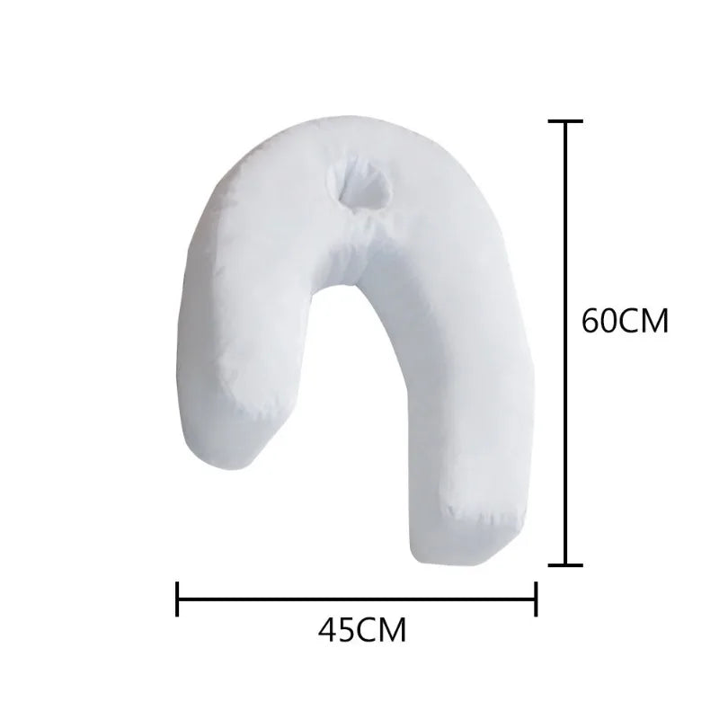 Premium Side Sleeping Pillow – Therapeutic Neck & Spine Support – Cotton Pregnancy Sleeper Pillow for Back & Neck Pain Relief – Unisex Comfort for Restful Sleep