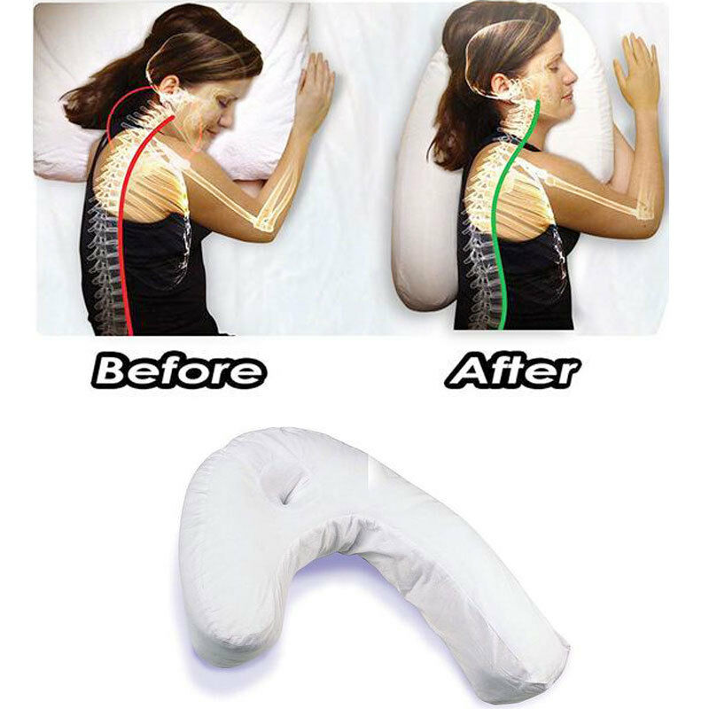 Premium Side Sleeping Pillow – Therapeutic Neck & Spine Support – Cotton Pregnancy Sleeper Pillow for Back & Neck Pain Relief – Unisex Comfort for Restful Sleep