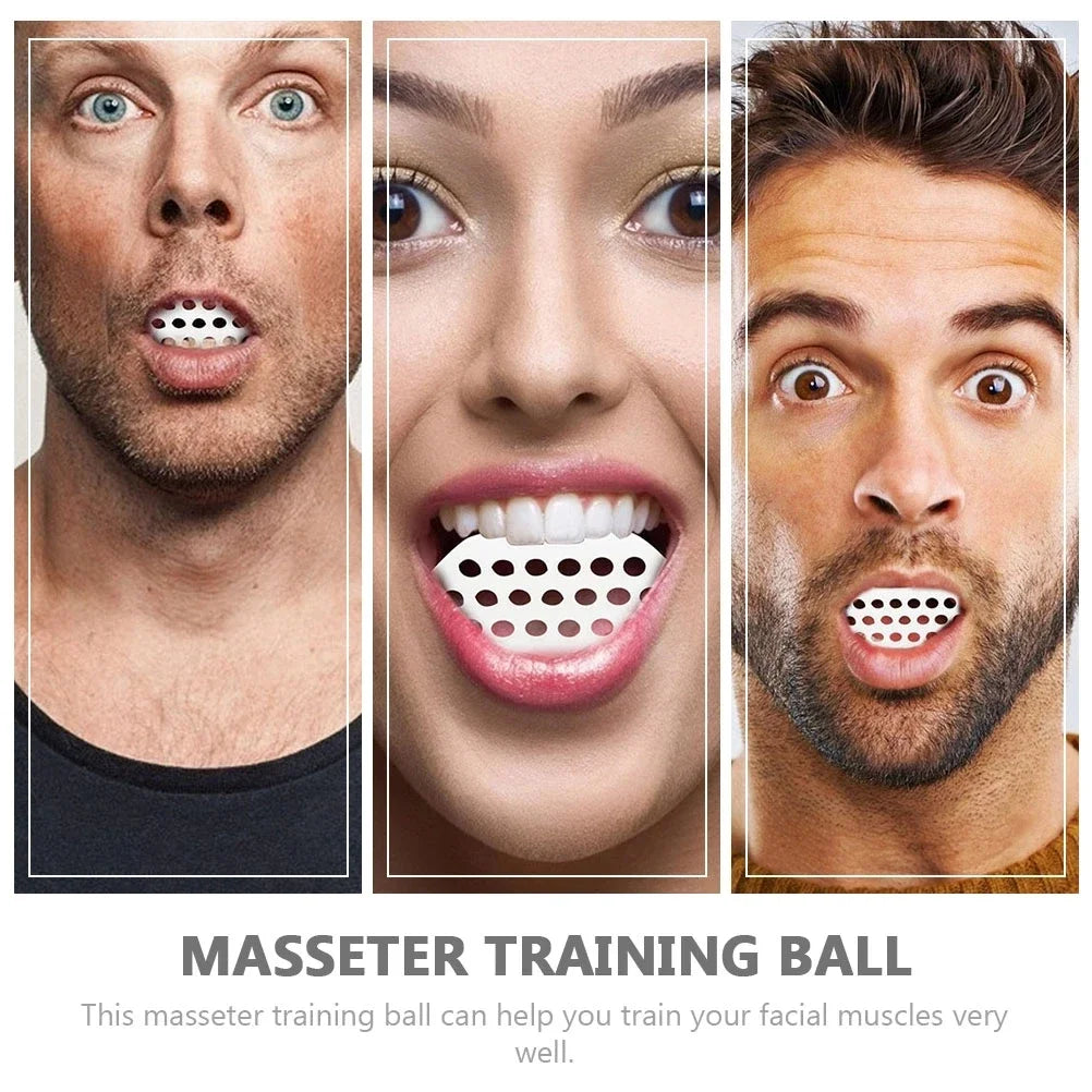 Premium Silicone Jawline Exerciser – Facial Toner & Neck Muscle Trainer – Chew Ball for Jaw, Chin, Cheek, & Tongue Exercise