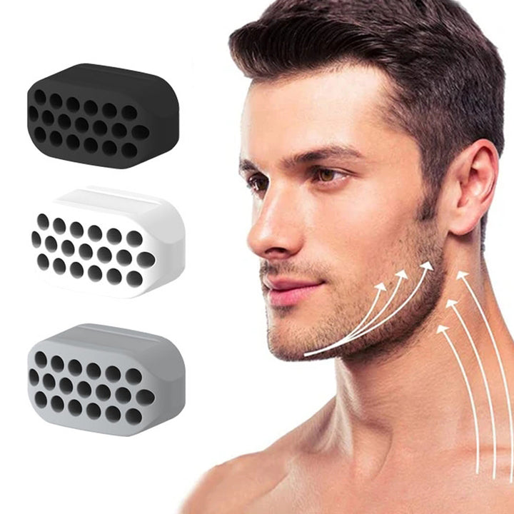 Premium Silicone Jawline Exerciser – Facial Toner & Neck Muscle Trainer – Chew Ball for Jaw, Chin, Cheek, & Tongue Exercise