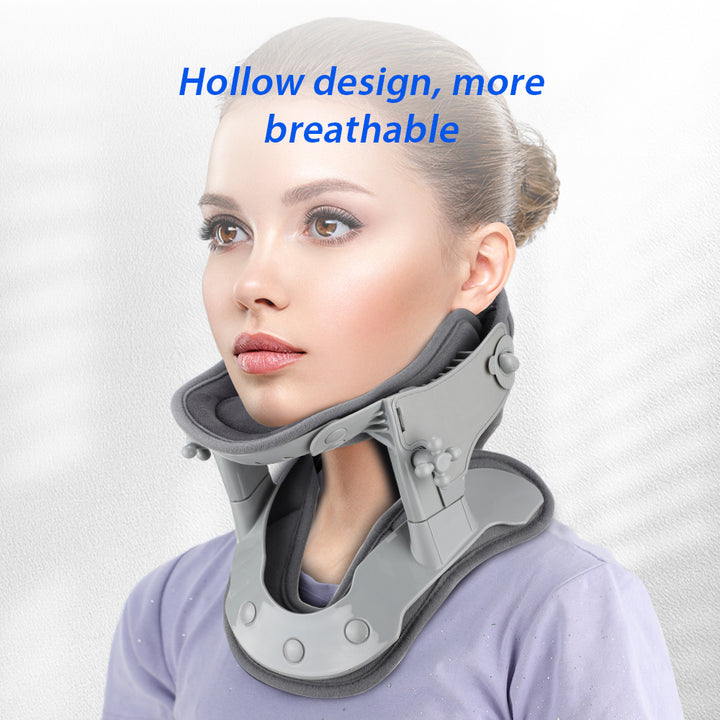Premium Silicone Neck Brace for Cervical Pain Relief, Breathable & Waterproof Support Collar for Neck Injuries, Stiffness, and Rehabilitation – Adjustable Sizes S, M, L
