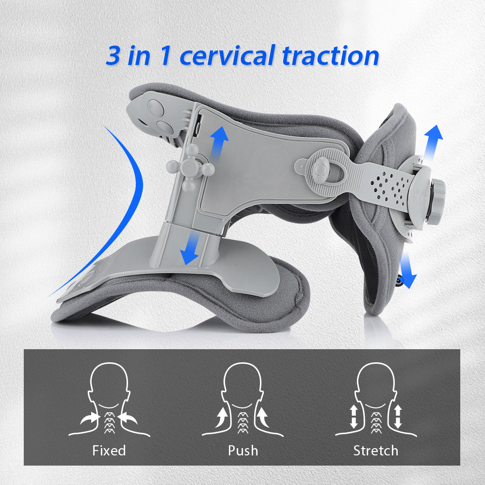Premium Silicone Neck Brace for Cervical Pain Relief, Breathable & Waterproof Support Collar for Neck Injuries, Stiffness, and Rehabilitation – Adjustable Sizes S, M, L