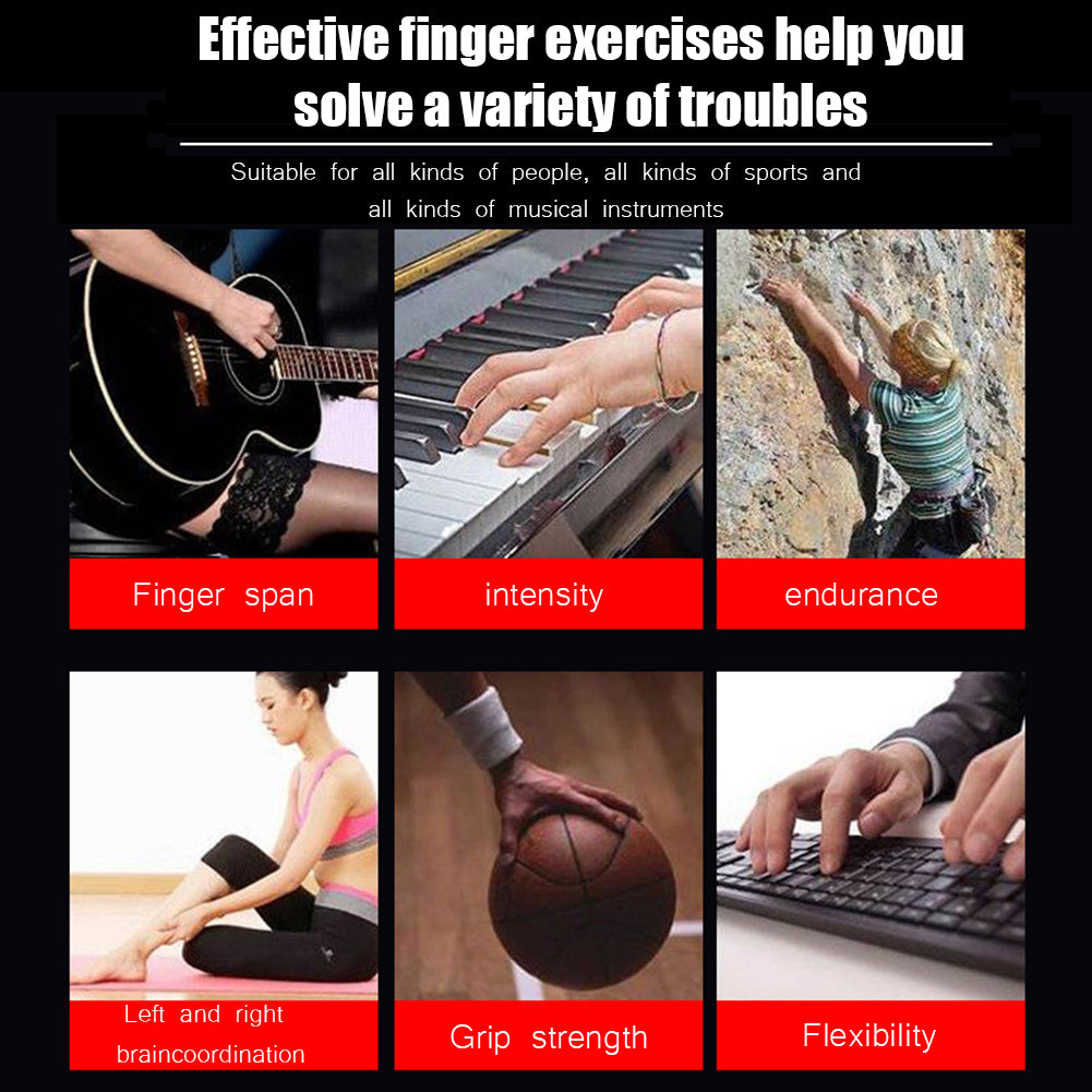 Premium Silicone Wrist Stretcher & Finger Gripper Expander - 5-Finger Carpal Strength Trainer for Hand, Grip & Injury Recovery - Ideal for Gym, Muscle Relaxation, and Fitness Training - Portable & Easy to Use