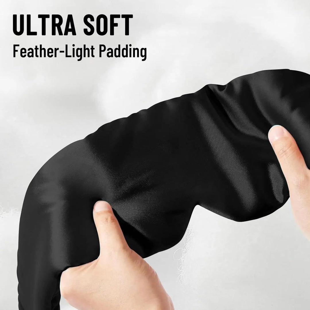 Premium Silk Sleep Mask – Large 3D Blackout Eye Cover for Comfortable Pressure-Free Rest