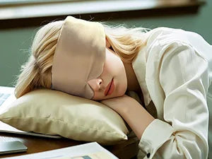 Premium Silk Sleep Mask – Large 3D Blackout Eye Cover for Comfortable Pressure-Free Rest