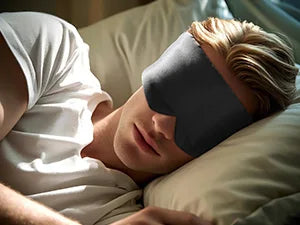 Premium Silk Sleep Mask – Large 3D Blackout Eye Cover for Comfortable Pressure-Free Rest