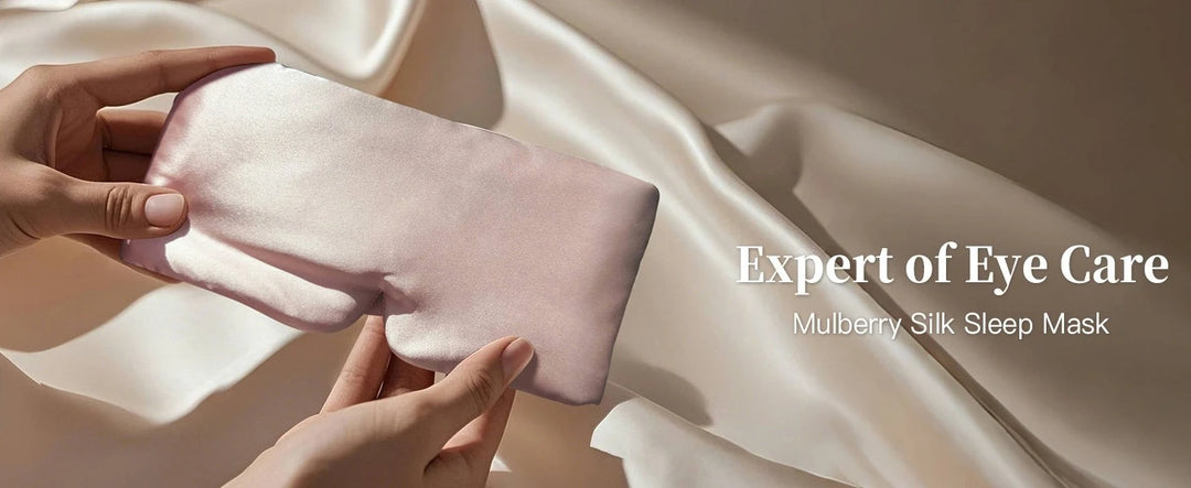 Premium Silk Sleep Mask – Large 3D Blackout Eye Cover for Comfortable Pressure-Free Rest