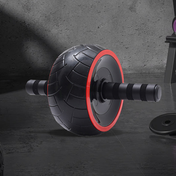 Premium Single-Wheel Ab Roller for Core & Abdominal Muscle Training - Mute, Rubber Wheel for Home Exercise & Bodybuilding, Silent Workout Equipment