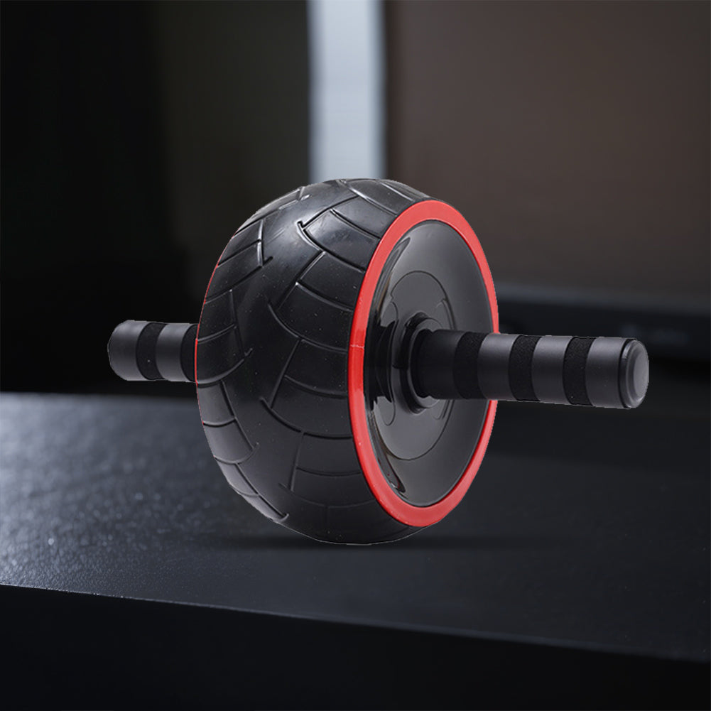 Premium Single-Wheel Ab Roller for Core & Abdominal Muscle Training - Mute, Rubber Wheel for Home Exercise & Bodybuilding, Silent Workout Equipment