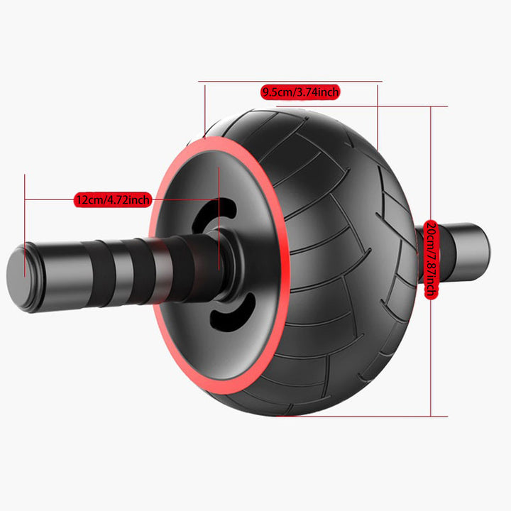 Premium Single-Wheel Ab Roller for Core & Abdominal Muscle Training - Mute, Rubber Wheel for Home Exercise & Bodybuilding, Silent Workout Equipment
