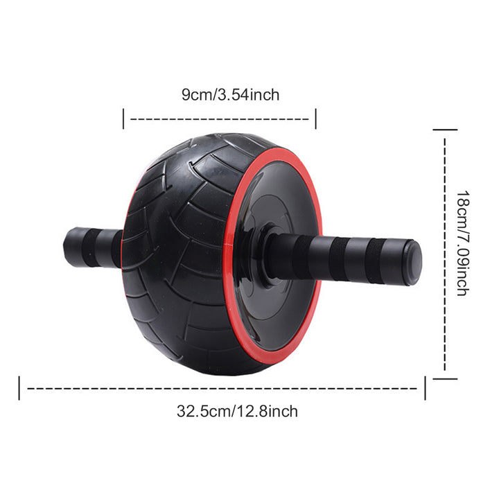 Premium Single-Wheel Ab Roller for Core & Abdominal Muscle Training - Mute, Rubber Wheel for Home Exercise & Bodybuilding, Silent Workout Equipment