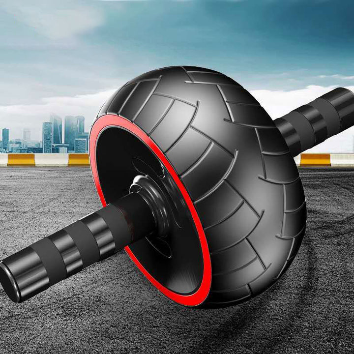 Premium Single-Wheel Ab Roller for Core & Abdominal Muscle Training - Mute, Rubber Wheel for Home Exercise & Bodybuilding, Silent Workout Equipment