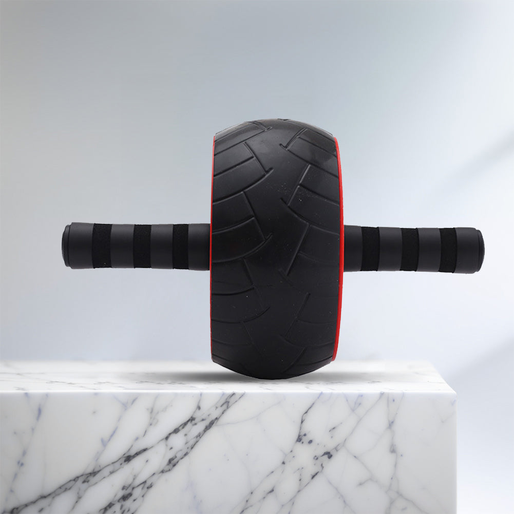 Premium Single-Wheel Ab Roller for Core & Abdominal Muscle Training - Mute, Rubber Wheel for Home Exercise & Bodybuilding, Silent Workout Equipment