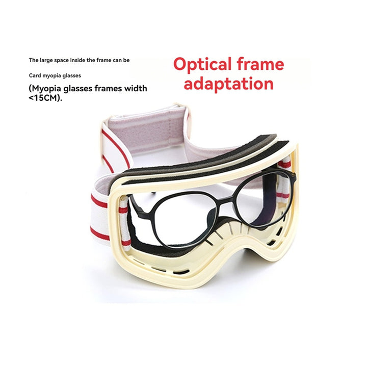 Premium Ski Snowboard Goggles for Men & Women – UV400 Protection, Anti-Fog, Cylindrical Lenses, Snow Protection, Over Glasses Design for Skiing & Snow Sports