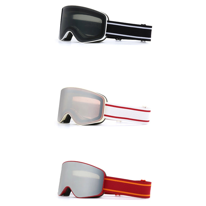 Premium Ski Snowboard Goggles for Men & Women – UV400 Protection, Anti-Fog, Cylindrical Lenses, Snow Protection, Over Glasses Design for Skiing & Snow Sports