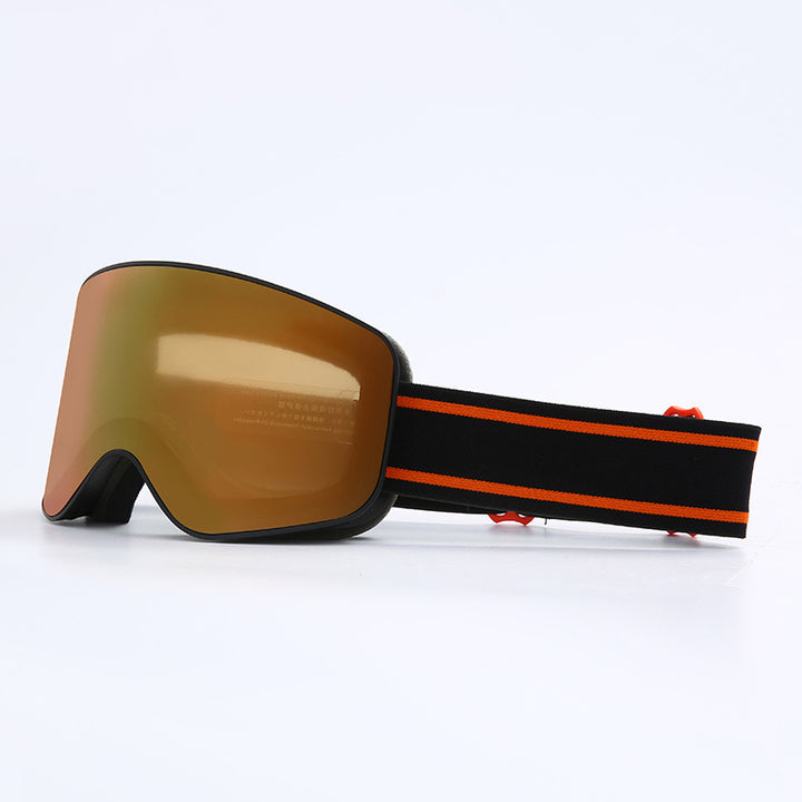 Premium Ski Snowboard Goggles for Men & Women – UV400 Protection, Anti-Fog, Cylindrical Lenses, Snow Protection, Over Glasses Design for Skiing & Snow Sports