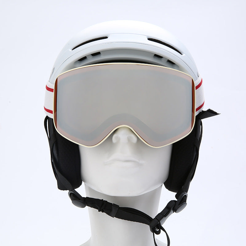 Premium Ski Snowboard Goggles for Men & Women – UV400 Protection, Anti-Fog, Cylindrical Lenses, Snow Protection, Over Glasses Design for Skiing & Snow Sports