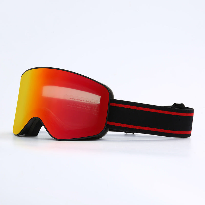 Premium Ski Snowboard Goggles for Men & Women – UV400 Protection, Anti-Fog, Cylindrical Lenses, Snow Protection, Over Glasses Design for Skiing & Snow Sports