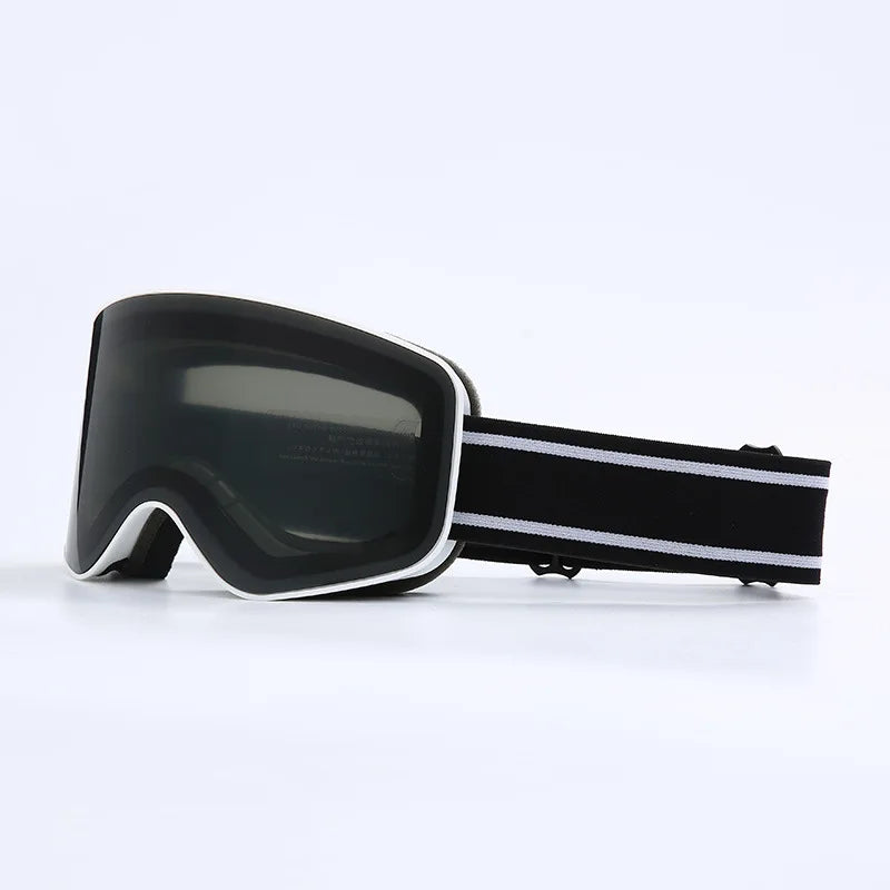 Premium Ski Snowboard Goggles for Men & Women – UV400 Protection, Anti-Fog, Cylindrical Lenses, Snow Protection, Over Glasses Design for Skiing & Snow Sports