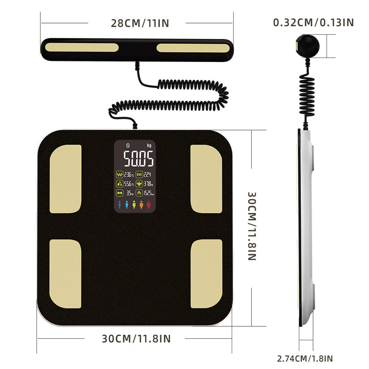Premium Smart Body Composition Scale - Digital Bioimpedance Scale for Body Fat, Weight & Health Tracking, 2023 New, High Precision, Ideal for Home Use