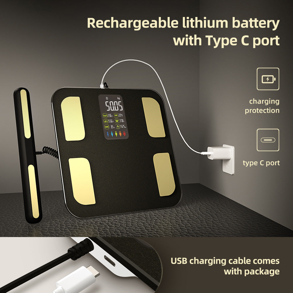 Premium Smart Body Composition Scale - Digital Bioimpedance Scale for Body Fat, Weight & Health Tracking, 2023 New, High Precision, Ideal for Home Use