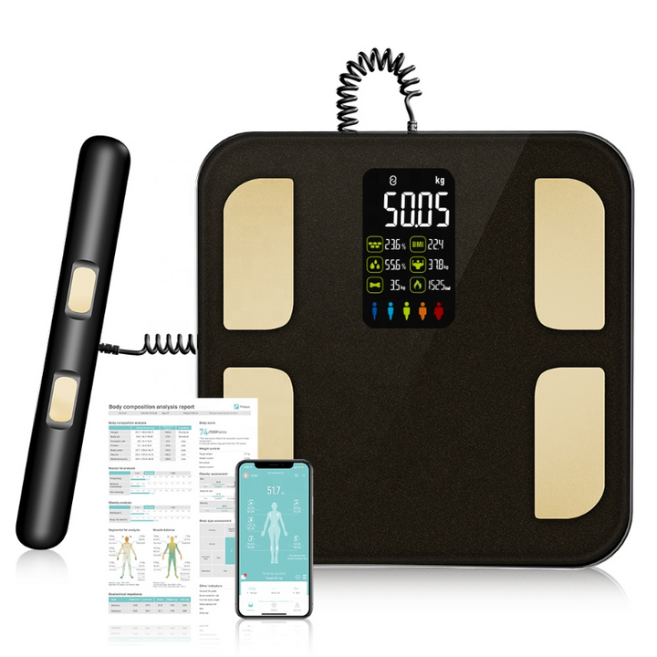 Premium Smart Body Composition Scale - Digital Bioimpedance Scale for Body Fat, Weight & Health Tracking, 2023 New, High Precision, Ideal for Home Use