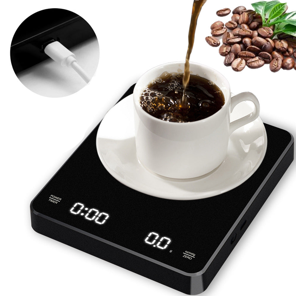 Premium Smart Digital Food Scale 10kg – Nutrition Calculator App, Rechargeable Kitchen Scale for Weight Loss, Baking, and Cooking, High Precision 1g, LED Display, Multi-Unit Mode, Type-C Charging, Tare Function